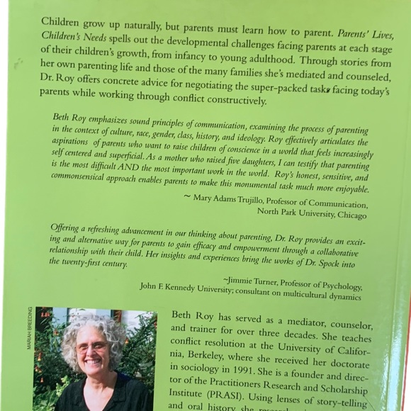 Parent’s Lives, Children’s Needs Book by Beth Roy - Picture 2 of 2